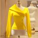 Women's Clothing Elegant Knit Pullover With Bold Lapel Collar & Decorative Front Buttons - Soft Viscose Blend, Classic Fit, Long Sleeve_ecoleips.com