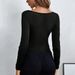 Voya Women's 2026 Autumn And Winter Slanted Collar Slim Fit Temperament Versatile Knitted Long Sleeved T-shirt Fashionable Sexy Top_ecoleips.com