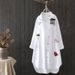 Women's Clothing Women's Casual Long Sleeve Shirt Cotton Artistic Embroidery Loose Mid Length Spring Autumn Wear Sun Protection Top_ecoleips.com