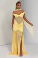 Summer Off-Shoulder Slim Fit Patchwork Fishtail Long Skirt Dress for Women 2025 Foreign Trade Style_ecoleips.com