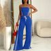 Women's Sleeveless Round Neck Crop Top And Pants Set - Summer Two-Piece Outfit For Casual Wear, Travel, And Daily Comfort_ecoleips.com
