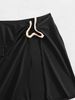 Women's Sexy Strapless Bikini Set Metallic Accent 3-Piece Sporty And Stylish Swimwear with Cover-Up_ecoleips.com