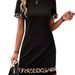 Summer Women's Short-Sleeved Fashionable Leopard Print Top Dress_ecoleips.com