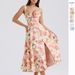 Women's Clothing Sexy Backless Slim Fit Strap Dress Floral Print Split Mid Length Holiday Style Polyester Fabric High Waist A-Line Skirt_ecoleips.com