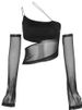 Asymmetrical Cut Out Mesh Crop Top With Sleeves Fairy Grunge Clothes Transparent Camisole Tank Tops_ecoleips.com