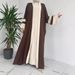 Women's Clothing Muslim Contrast Coat Fashion Solid Color Vest Dress Suit_ecoleips.com
