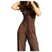 European And American Style Women's Clothing 2026 Spring New Fashion Round Neck Slim Casual Versatile Loose Stretch Wide Leg Pants Suit_ecoleips.com