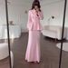 Modest Abaya Dress Women's Retro Elegant Long Dress Set Soft Solid Color Comfortable Temperament Spring Long Sleeves Polyester_ecoleips.com