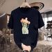 New Cotton Fashion Sense Printing Short-sleeved T-shirt Unisex Men Summer Tide Loose Hundred Tops_ecoleips.com