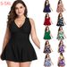 Plus Size Swimwear For Women - High Waisted Bikini Set With Floral Print, Quick Dry & Stretchy Fabric, Full Coverage Swim Suit For Beach & Pool_ecoleips.com