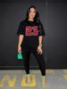 Women's Casual Loose And Fashionable Size 23 Printed Loose T-shirt+cropped Pants Two-piece Set Summer Home Sportswear Daily Wear-276_ecoleips.com