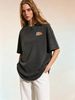 Women's Casual Vintage Tee, Relaxed Silhouette Short Sleeve Everyday Top_ecoleips.com