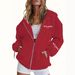 Women's Printed Cardigan Jacket Long Sleeve Boyfriend Style Loose Casual Hooded Zipper Print_ecoleips.com