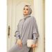 Verve Muslim Abaya Robe Fashion Batwing Sleeve Long Style_ecoleips.com