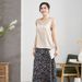 Premium Mulberry Women's Sleeveless T-Shirt, Summer Top, Silk Satin Base Shirt, Solid Color Blouse_ecoleips.com