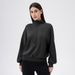 Women's Clothing Yoga Wear Sports Sweater Women's Modal Air Layer Loose Stand Collar Running Fitness Casual Tops_ecoleips.com