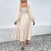 European And American Women's Fashion 2026 Spring-summer New Style Waist-cinching Skirt With Large Hem,_ecoleips.com