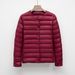 girl Girl Girl Pinghu Lightweight Women's Shot Autumn Winte New Simple Round Neck Wam Solid Colo Long Sleeve Down Jacket Inne_ecoleips.com