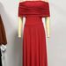 Women's Elegant Off-Shoulder Long Dress Semi-Sheer Stylish Autumn Fashion_ecoleips.com