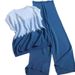 Women's French Style Wide Leg Trousers Set Loose Fitting Knitwear High Waisted Gradient Solid Color Sleeveless round Neck Color Block Design_ecoleips.com