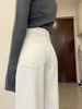 Women's High-Waisted Wide Leg Jeans White Slimming Straight Loose Fit Floor Length Spring Summer New Style Pear Shaped_ecoleips.com