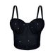 Women's Clothing New Multi Color Pleated Gathered Bra Cup Suspenders Comfortable Vest Top Fishbone Bra Outer Wear_ecoleips.com