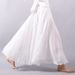 K Artistic Plus Size Half Skirt With Elastic Waistband A-line Skirt, Long Style, Solid Color, Large Swing Skirt_ecoleips.com