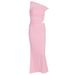 Elegant Womens One Shoulder Sleeveless Bodycon Sheath Dress Slim Fit Casual Party Cocktail Evening Dress For Women_ecoleips.com