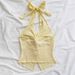 Y2K European American Solid Color Fashion Halter Neck Women's Top_ecoleips.com