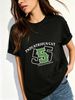 Women Vintage 55 Number Industrious Cat Letter Graphic T Shirt Round Neck Short Sleeve Loose College Streetwear Summer Tops_ecoleips.com