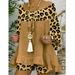 2025 Spring New Women's Fashion Leopard Pattern Splicing Loose Large Cotton And Set For Women_ecoleips.com