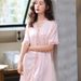 New Sexy Lace Nightdress Women's Pajamas Cardigan Sweet Loungewear_ecoleips.com