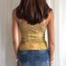 America Style Spicy Girl Slim Fit Ad Slimmig, Aciet Gree Leopard Strap, Lace Camisole, Backless Vest, Top For_ecoleips.com