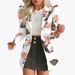 Elegant Printed Women's Suit Set - Office Wear Blazer & Skirt, Flattering Fit, Spring/Autumn Fashion_ecoleips.com