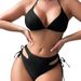 Women's Clothing Mesh Printed Tops Vacation Three Piece Sexy Bikini Suits For Women_ecoleips.com