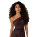 Women's Elegant Sleeveless Off-Shoulder Top Spring/Summer Fashionable Solid Color Basic Ruffled Irregular Style_ecoleips.com