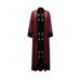 Modest Abaya Dress/Muslim Dress Women Luxury Dubai-Style Velvet Abaya Dress – Crystal Embellishments & Elegant Satin Panels For Modest Fashion_ecoleips.com