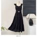 Women's Spring Vacation Outfit Set Gentle Feminine Style Short Flutter Sleeve Camisole Top High Waisted Pleated Skirt_ecoleips.com