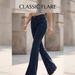 High-Waisted Stretch Straight Leg Women's Jeans Casual Fashion Full-Length Denim_ecoleips.com