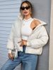 Oversized Short Puffer Jacket – Seoul Street Style (Polyester Fill, Zipper Front, 9 Uni-Colors For Genderless Layering)_ecoleips.com