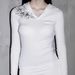 Women's Fitted Long Sleeve Hooded T-Shirt V-Neck Patterned Print European American Style Casual Spring Top Chic Early Spring Wholesale_ecoleips.com