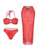 Aria Basics 2025 New European And American Tie-Dye Print Two-Piece Bikini Swimsuit With Beach Skirt Three-Piece Set For Cross-Border_ecoleips.com