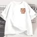 Panda Bear Bubu Dudu Fashion Funny Couple T-shirt Women Fashion Casual Sleeve Clothing Harajuku Short Sleeve Casual_ecoleips.com