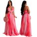 Women's Clothing Sleeveless V Neck Printed Swing Skirt For Women Fashion Sexy Dress Long Skirt_ecoleips.com