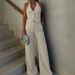 Women's Clothing Apricot Commuter Halter Vest Set Casual Pants_ecoleips.com
