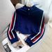 Women's Clothing Goods Plus Velvet Design Short Sweater Jacket Street Casual Two Piece Suit_ecoleips.com