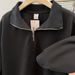 real-shot Polo Collar Pique Cotton Sweatshirt For Men Women, Spring And Autumn Thin Loose Fit, New Trendy_ecoleips.com