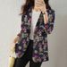 Plant-themed Series 2024 Autumn New Casual Blazer With 3D Digital Print For Women WL008_ecoleips.com