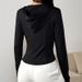 AD736 European American Cross-border Spring Autumn New Foreign Trade Wholesale Women's Hooded Cardigan, Waist-cinching,_ecoleips.com