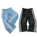 Women's Clothing Retro Personality Street Jeans Striped Design Straight Wide Leg Pants Loose Casual Pants_ecoleips.com